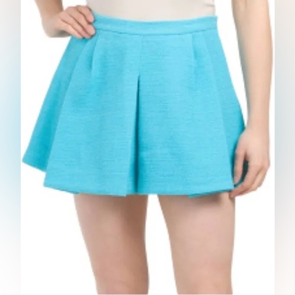 Zara Dresses & Skirts - Zara Aqua Pleaded Skort